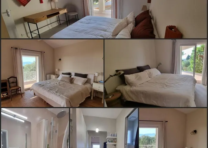 Maison De Standing Avec Piscine Vue Corse Du Sud Pozzaccio, Portigliolo 6 à 14 Personnes 7 Villa *